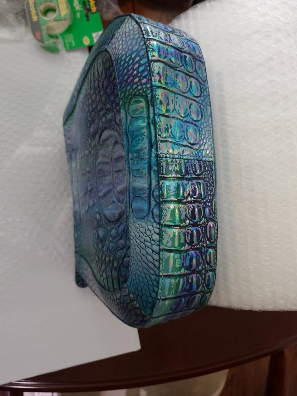 Brahmin Small Johanna Blue Topaz Melbourne Excellent Condition - Picture 3 of 4